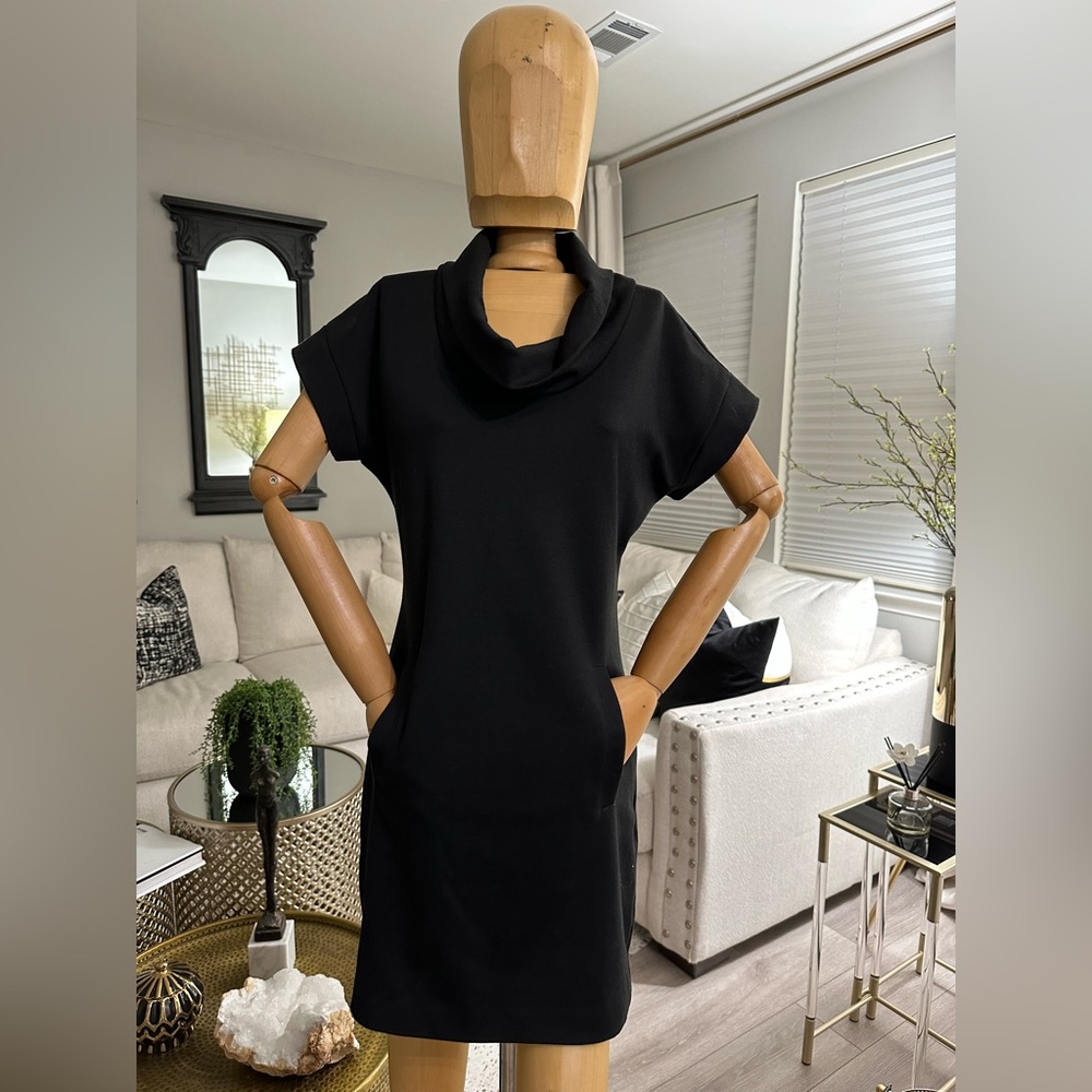 NY&Co black dress with pockets.